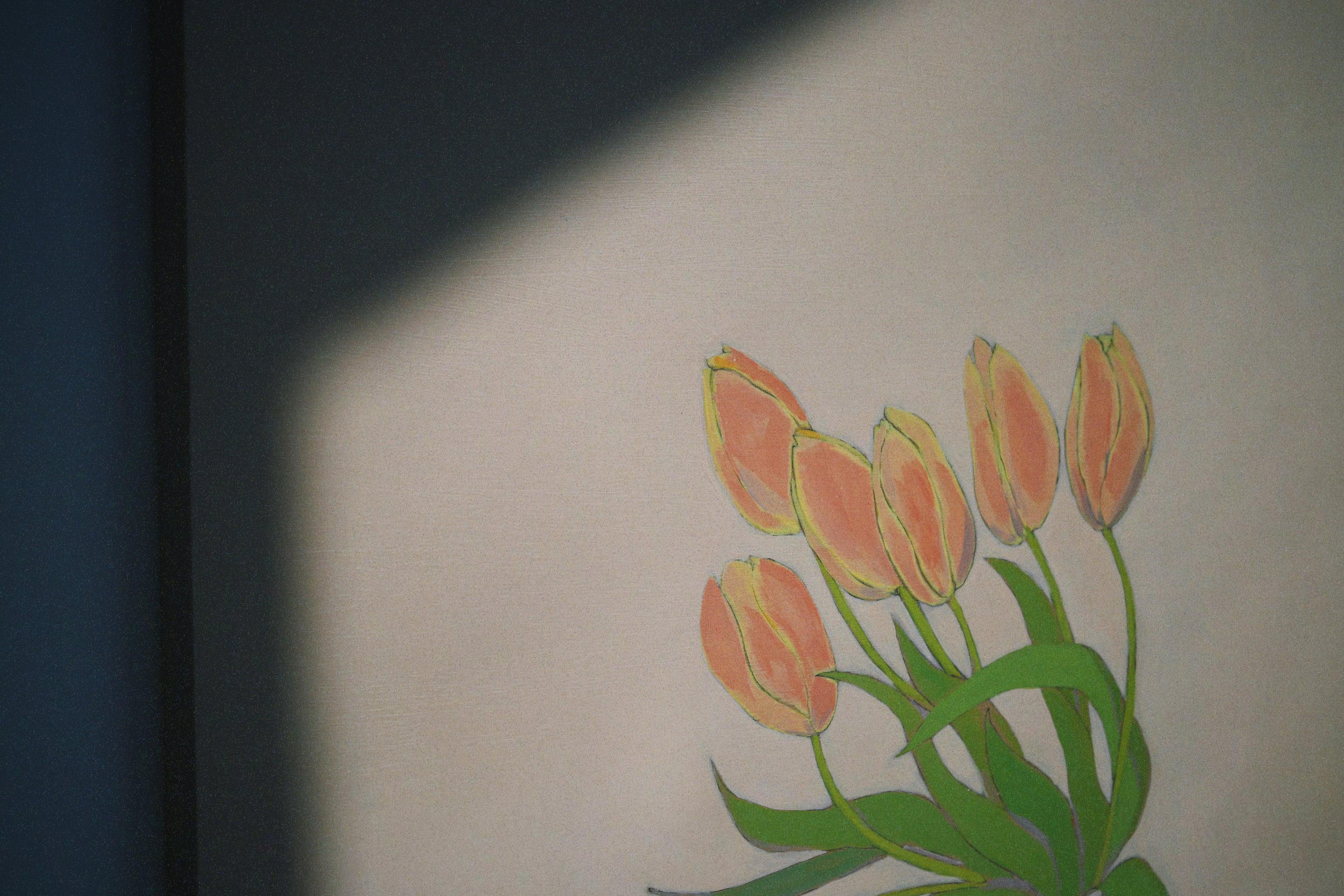 Tulips and Sweet Cherries