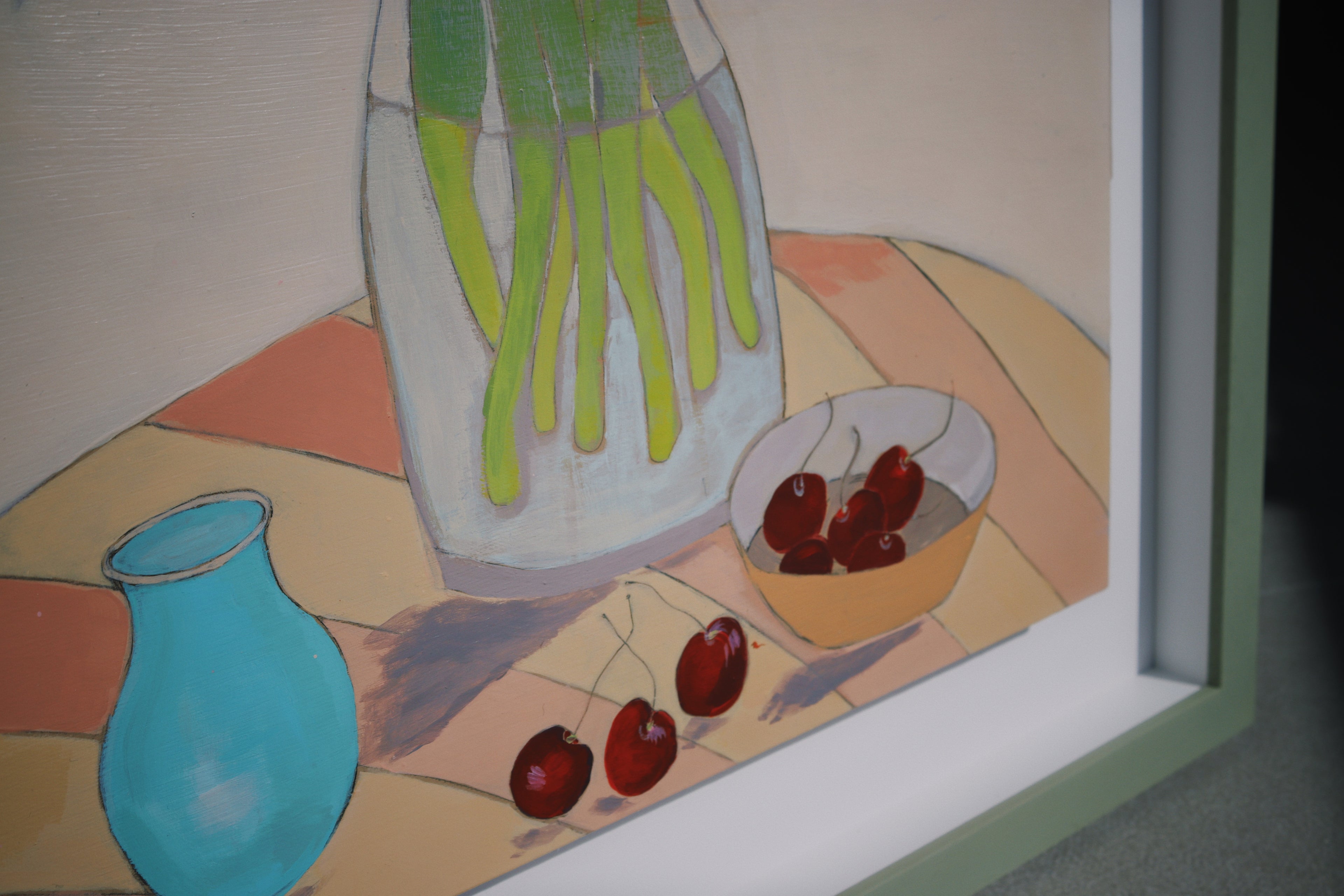 Tulips and Sweet Cherries