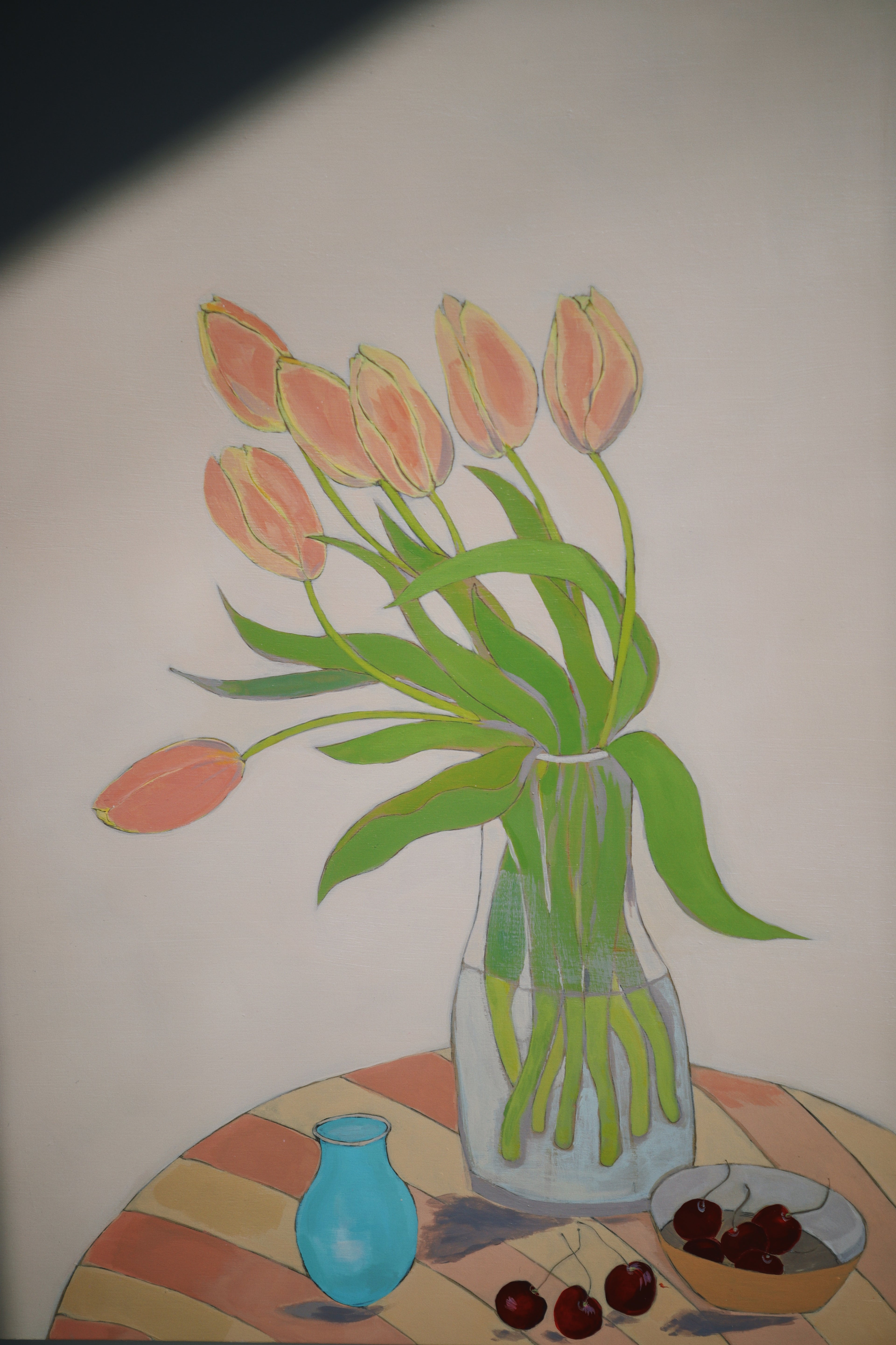 Tulips and Sweet Cherries