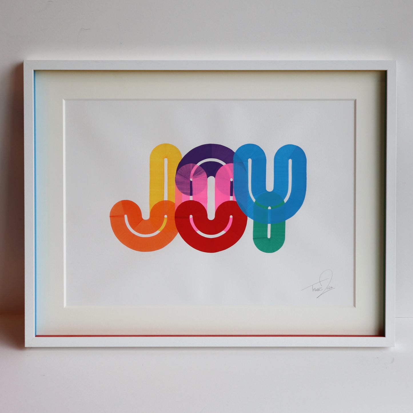 'JOY' Hand Drawn Print