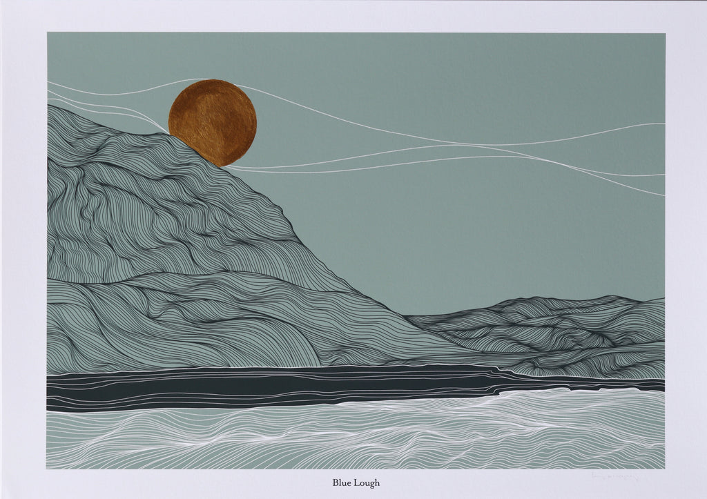 'Blue Lough' Open Edition Fine Art Print