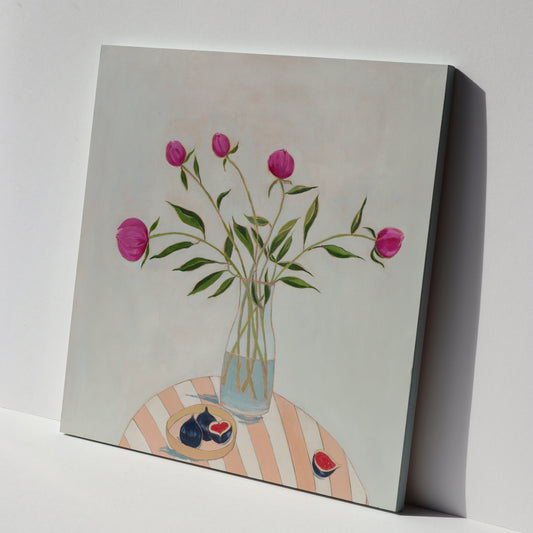 Pink Peonies and Figs