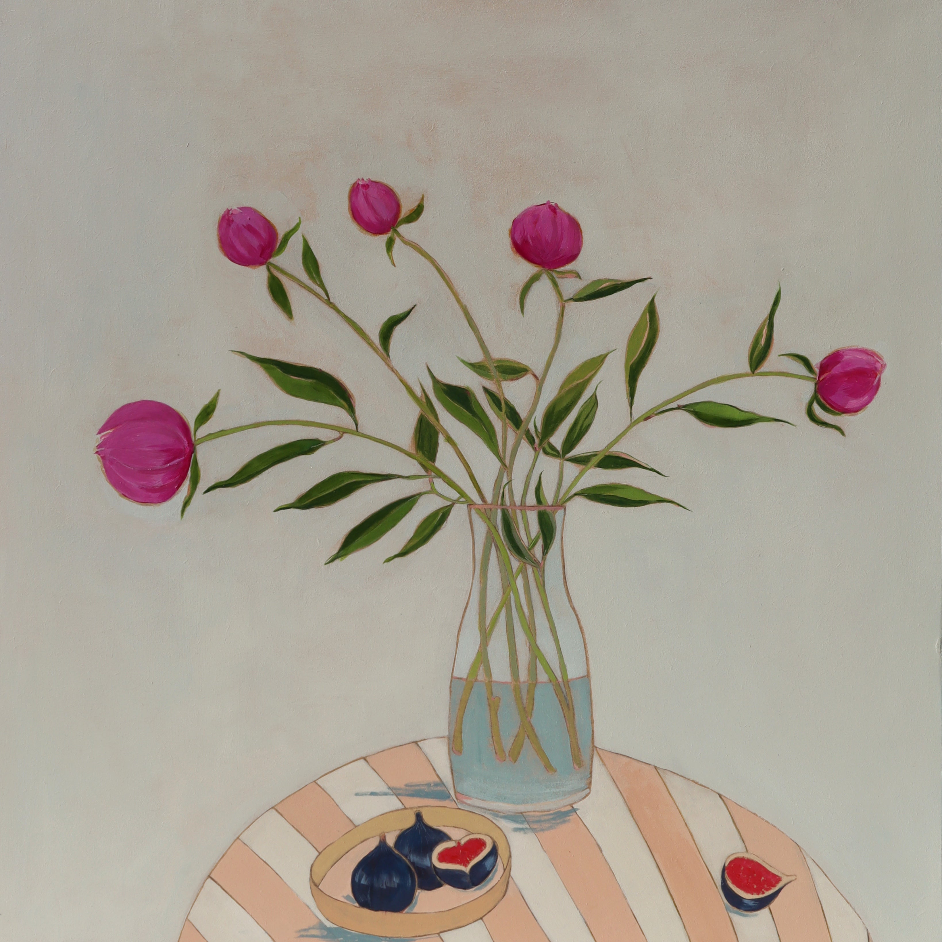 Pink Peonies and Figs