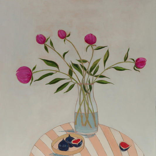 Pink Peonies and Figs