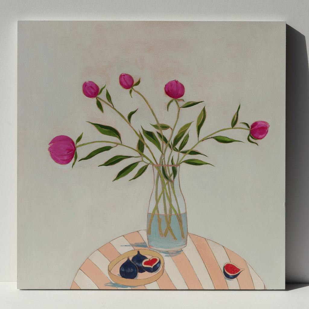 Pink Peonies and Figs