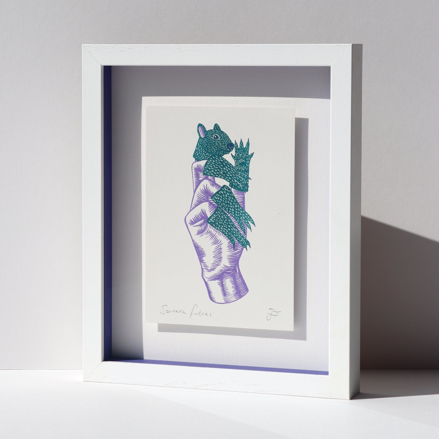 'Squirrel Fingers' Open Edition Fine Art Print