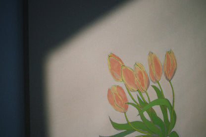 Tulips and Sweet Cherries