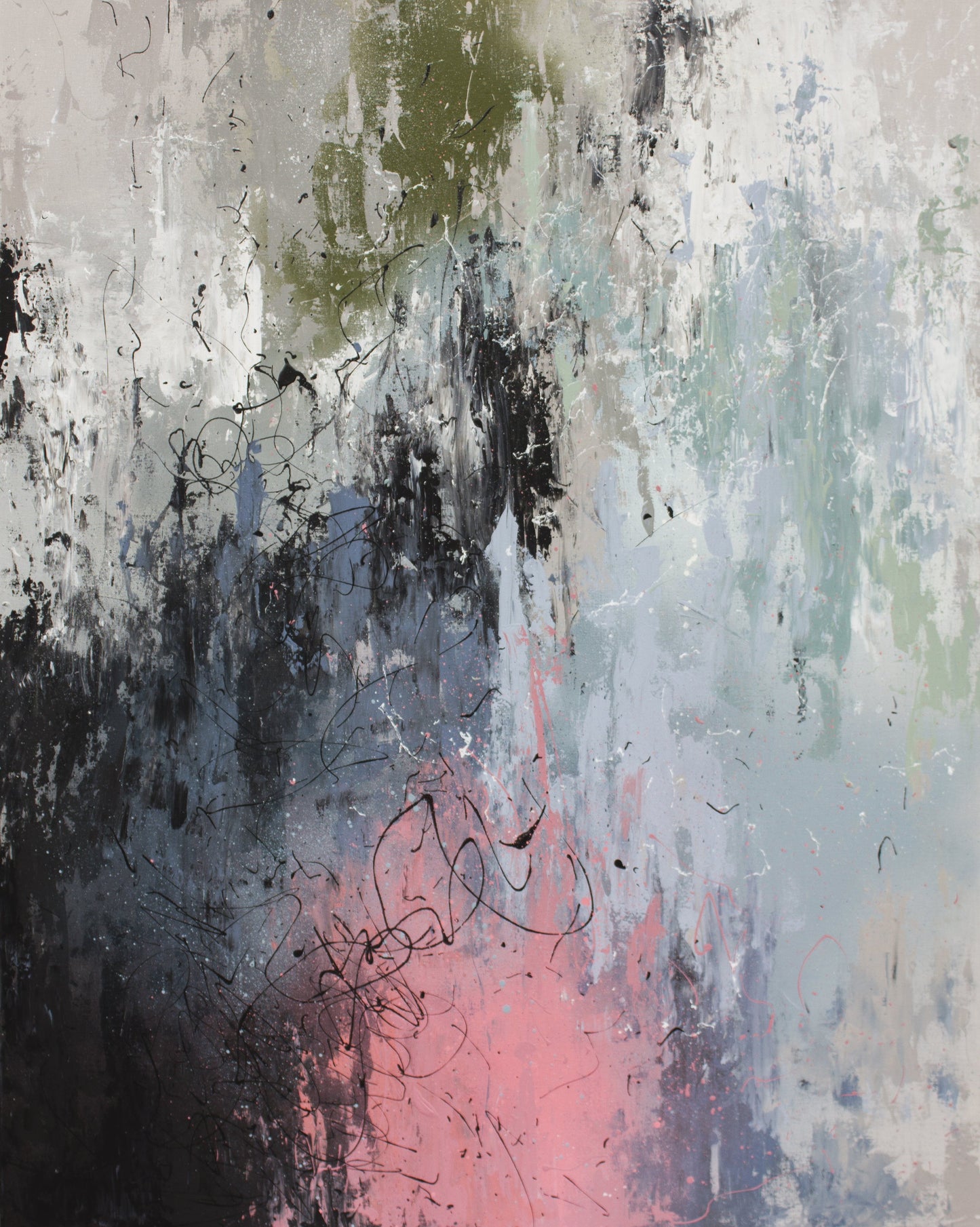 Laura Gray original painting 'Atrophy', 122cm x 76cm, Mixed medium on canvas, 2019