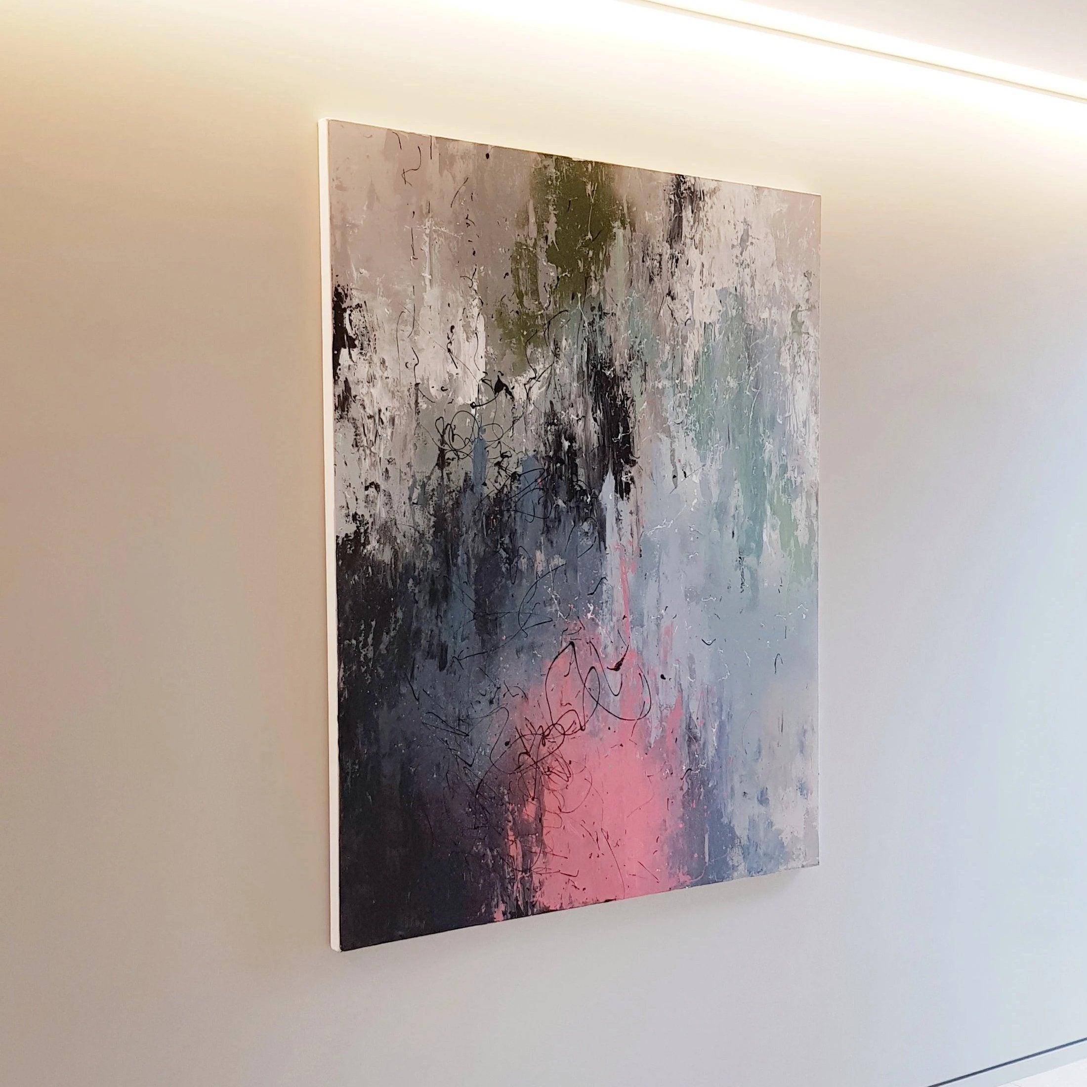 Laura Gray original painting 'Atrophy', 122cm x 76cm, Mixed medium on canvas, 2019