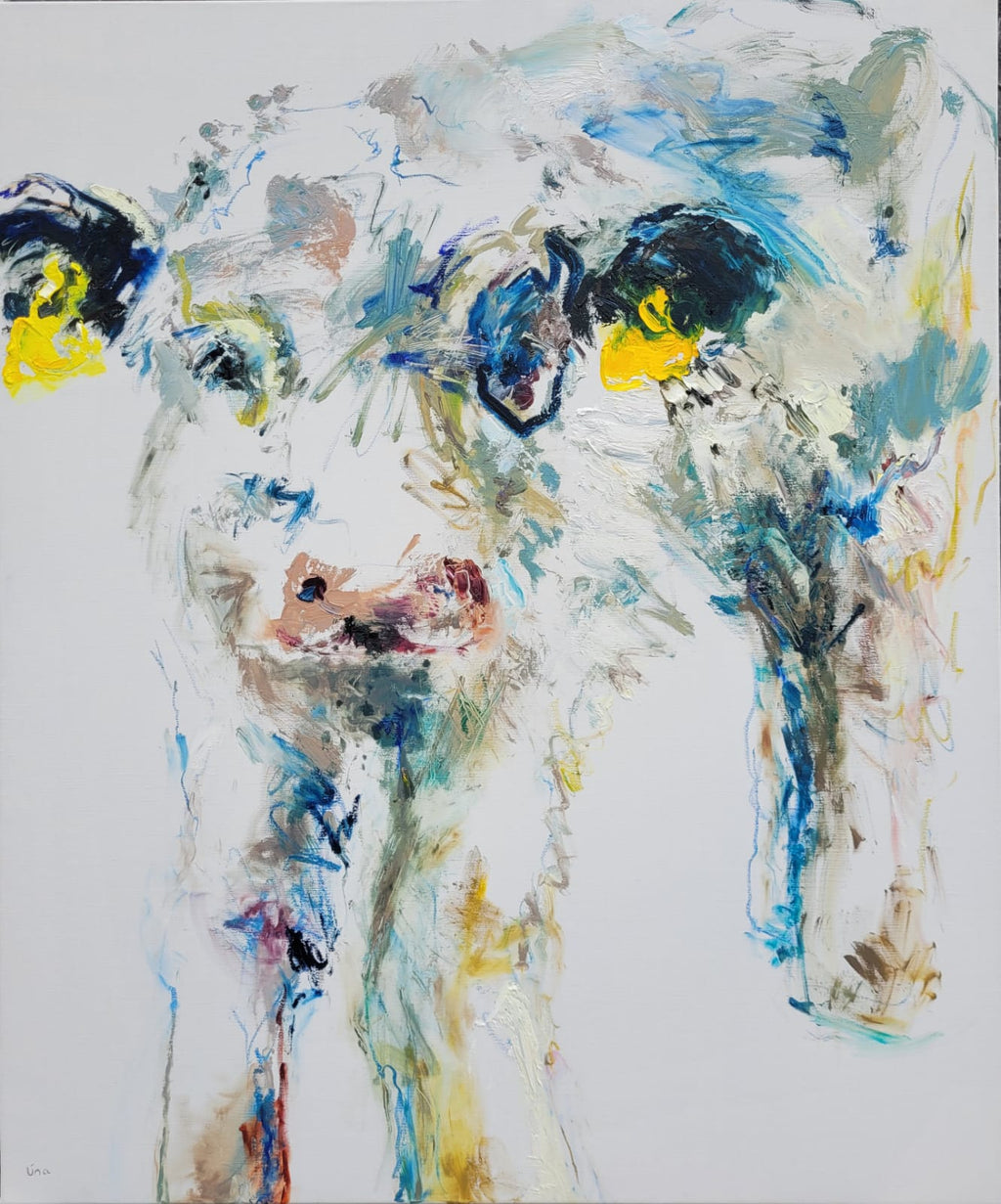White Bull Calf with the Eye Marking