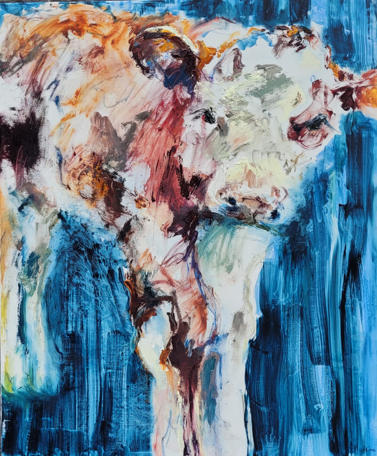 Copper Calf in the Shed