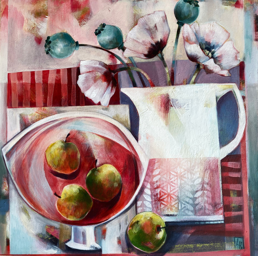 Late Poppies and Little Apples