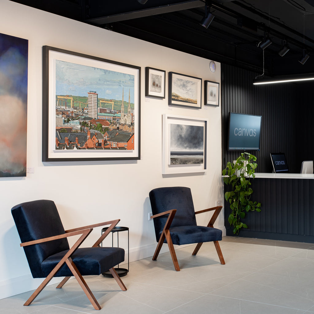 A View of the City, Cranes and Hills from West Belfast