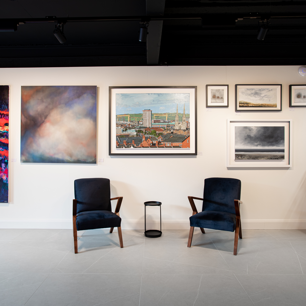 A View of the City, Cranes and Hills from West Belfast