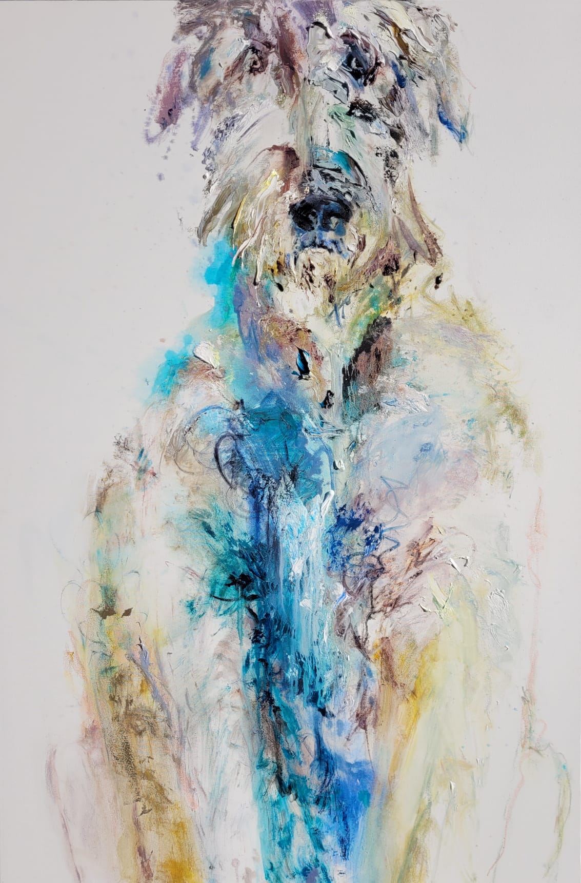 Seated Irish Wolfhound